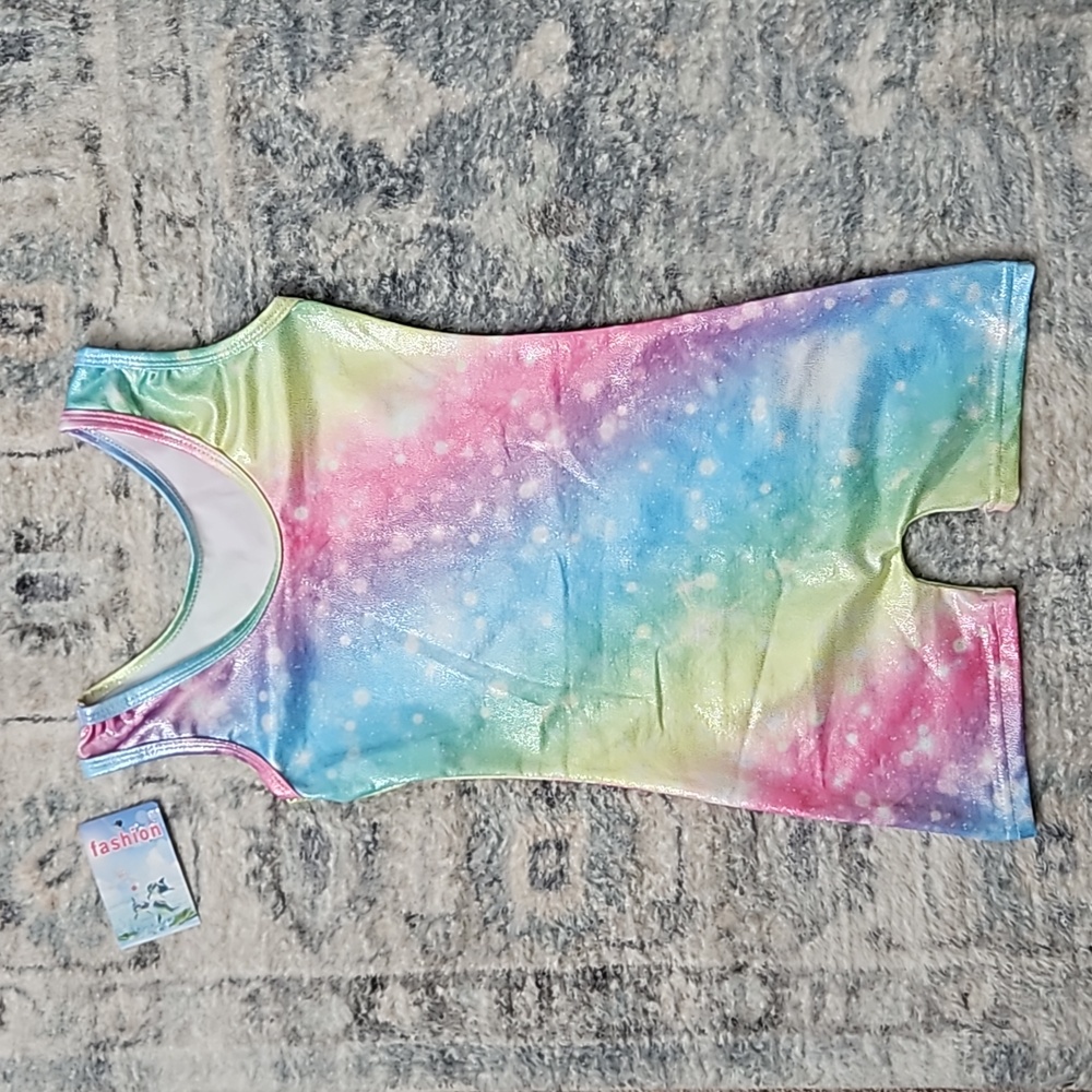 Girls Shimmer Leotard/Biketard Onesie